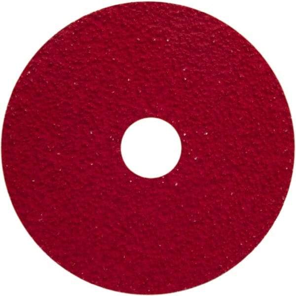 Norton - 60 Grit, 5" Disc Diam, 5/8-11 Center Hole, Type 29 Ceramic Alumina Flap Disc - 12,000 Max RPM, Fiberglass Backing, Arbor Attaching System, Coated - Americas Industrial Supply