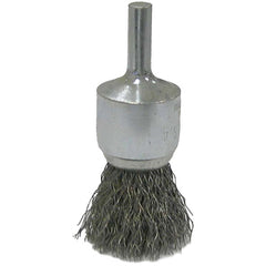 Vortec Pro 3/4″ Crimped Wire End Brush, .014″ Steel Fill, 1/4″ Stem, Retail Pack - Americas Industrial Supply