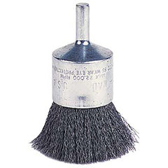 Vortec Pro 1″ Crimped Wire End Brush, .014″ Steel Fill, 1/4″ Stem, Retail Pack - Americas Industrial Supply