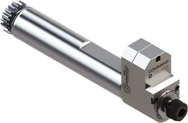 Command Tooling - 0.2mm to 7mm Capacity, 61mm Projection, Swiss Citizen, ER11 Collet Chuck - 224mm OAL, 32mm Shank Diam - Exact Industrial Supply