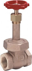 Milwaukee Valve - 2-1/2" Pipe, Class 300, Threaded (NPT) Bronze Solid Wedge Gate Valve - 1,000 WOG, 300 WSP, Union Bonnet, For Use with Water, Oil & Gas - Americas Industrial Supply