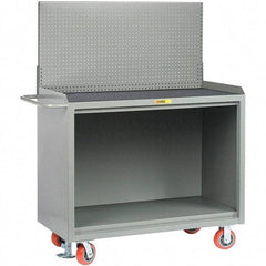 Little Giant - 3,600 Lb Capacity Mobile Service Bench - 41" Wide x 24" Deep x 43" High, Steel, Gray - Americas Industrial Supply