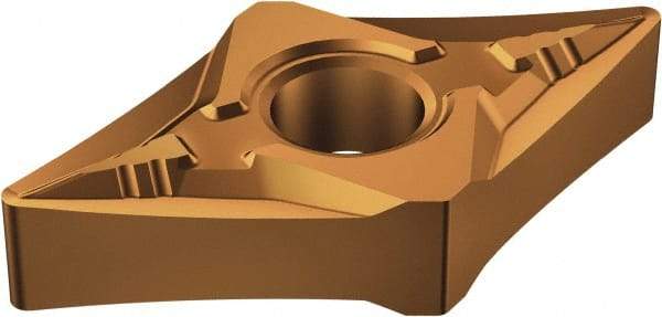 Sandvik Coromant - DNGP432 NGP Grade 1115 Carbide Turning Insert - TiAlN/AlCr2O3 Finish, 55° Parallelogram, 1/2" Inscr Circle, 3/16" Thick, 1/32" Corner Radius - Americas Industrial Supply