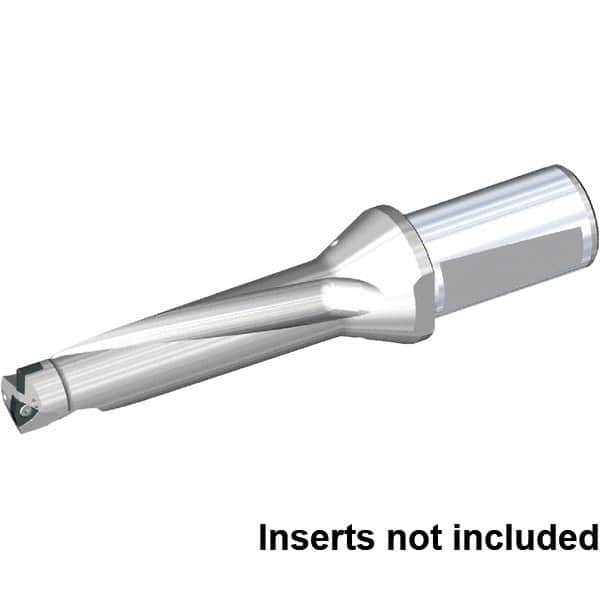 Kennametal - 2.835" Max Drill Depth, 4xD, 0.71" Diam, Indexable Insert Drill - 2 Inserts, 32mm Shank Diam, Whistle Notch Shank - Americas Industrial Supply