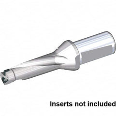 Kennametal - 2.244" Max Drill Depth, 3xD, 3/4" Diam, Indexable Insert Drill - 2 Inserts, 32mm Shank Diam, Whistle Notch Shank - Americas Industrial Supply
