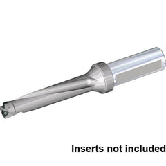 Kennametal - 10" Max Drill Depth, 5xD, 2" Diam, Indexable Insert Drill - 2 Inserts, 2" Shank Diam, Flange Shank - Americas Industrial Supply