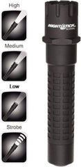 Bayco - LED Bulb, Industrial/Tactical Flashlight - Black Polycarbonate Body, CR123 Batteries - Americas Industrial Supply