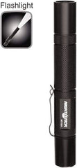 Bayco - LED Bulb, Industrial/Tactical Flashlight - Black Aluminum Body, AA Batteries - Americas Industrial Supply