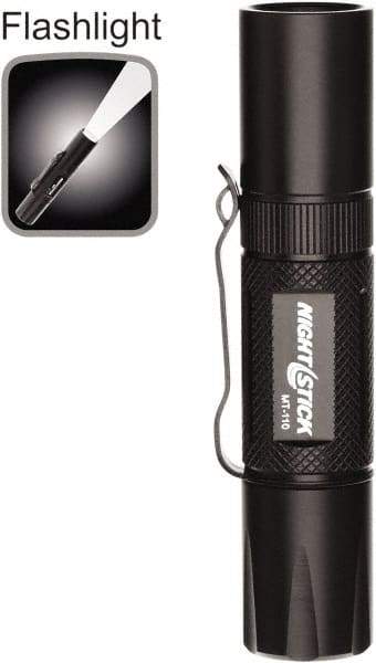 Bayco - LED Bulb, Industrial/Tactical Flashlight - Black Aluminum Body, AA Batteries - Americas Industrial Supply