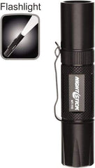 Bayco - LED Bulb, Industrial/Tactical Flashlight - Black Aluminum Body, AA Batteries - Americas Industrial Supply