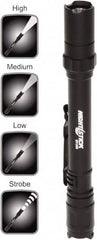 Bayco - LED Bulb, Industrial/Tactical Flashlight - Black Aluminum Body, AAA Batteries - Americas Industrial Supply