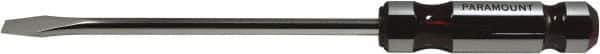Paramount - 415mm OAL Standard Slotted Screwdriver - 300mm Blade Length, Round Shank, Acetate Handle - Americas Industrial Supply
