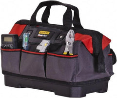 Stanley - Gray Polyester Tool Bag - 14" Wide x 9" Deep x 6.42" High - Americas Industrial Supply