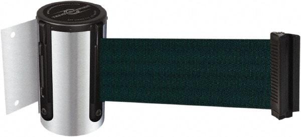 Tensator - 4-1/2" High x 13' Long x 2" Wide Wall Mount Barrier - Steel, Polished Chrome Finish, Chrome, Use with 898 Wall Receiver - Americas Industrial Supply