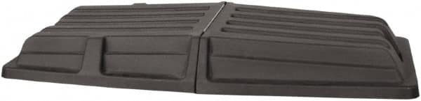 Wesco Industrial Products - 61" Long x 28-3/8" Wide x 7-1/2" High, Black Plastic Tilt Truck Lid - Use with Wesco 272575, 272576, 272577, 272578, 272579, 272580 - Americas Industrial Supply