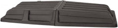 Wesco Industrial Products - 61" Long x 28-3/8" Wide x 7-1/2" High, Black Plastic Tilt Truck Lid - Use with Wesco 272575, 272576, 272577, 272578, 272579, 272580 - Americas Industrial Supply