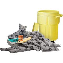Brady SPC Sorbents - 38 Gal Capacity Universal Spill Kit - 55 Gal Polyethylene Drum - Americas Industrial Supply