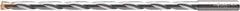 Walter-Titex - 3/16" 140° Solid Carbide Jobber Drill - None Finish, Right Hand Cut, Parabolic Flute, Straight Shank, 5.1969" OAL, Special Type Point - Americas Industrial Supply