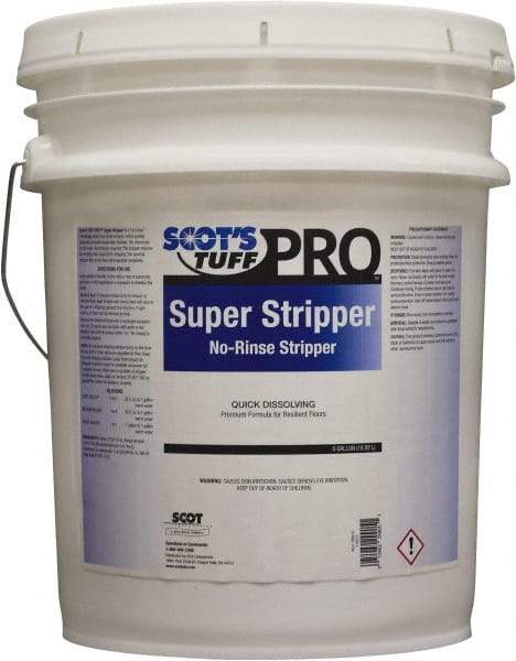 Scot's Tuff - 5 Gal Pail Stripper - Use on Vinyl, Terrazzo, Marble, Quarry Tile - Americas Industrial Supply