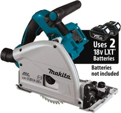 Makita - 18 Volt, 6-1/2" Blade, Cordless Circular Saw - 2,500 to 6,300 RPM, Lithium-Ion Batteries Not Included - Americas Industrial Supply