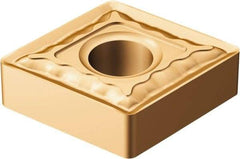 Sandvik Coromant - CNMG434 QM Grade 1115 Carbide Turning Insert - TiAlN/AlCr2O3 Finish, 80° Diamond, 1/2" Inscr Circle, 3/16" Thick, 1/16" Corner Radius - Americas Industrial Supply