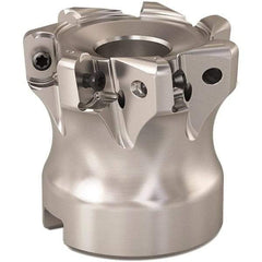 Seco - 1.653" Cut Diam, 0.9mm Max Depth, 0.629" Arbor Hole, 7 Inserts, LOHT06 Insert Style, Indexable Copy Face Mill - R220.21 Cutter Style, 1.574 High, Through Coolant, Series R220 - Americas Industrial Supply
