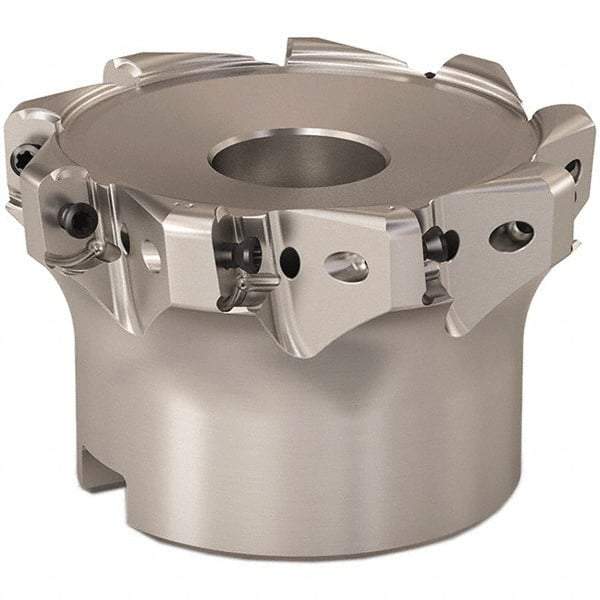 Seco - 63mm Cut Diam, 0.9mm Max Depth, 0.8661" Arbor Hole, 9 Inserts, LOHT06 Insert Style, Indexable Copy Face Mill - R220.21 Cutter Style, 1.5748 High, Series Doubleoctomill - Americas Industrial Supply