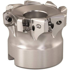 Seco - 50mm Cut Diam, 0.9mm Max Depth, 0.8661" Arbor Hole, 8 Inserts, LOHT06 Insert Style, Indexable Copy Face Mill - R220.21 Cutter Style, 1.5748 High, Series Doubleoctomill - Americas Industrial Supply