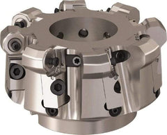 Seco - 125mm Cut Diam, 6mm Max Depth, 1.5748" Arbor Hole, 8 Inserts, ONMU09 Insert Style, Indexable Copy Face Mill - R220.48 Cutter Style, 3.1496 High, Series Doubleoctomill - Americas Industrial Supply