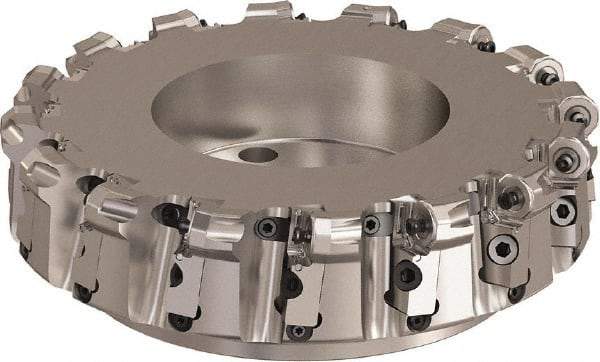 Seco - 10" Cut Diam, 6mm Max Depth, 2-1/2" Arbor Hole, 16 Inserts, ONMU09 Insert Style, Indexable Copy Face Mill - L220.48 Cutter Style, 3.1496 High, Series Doubleoctomill - Americas Industrial Supply
