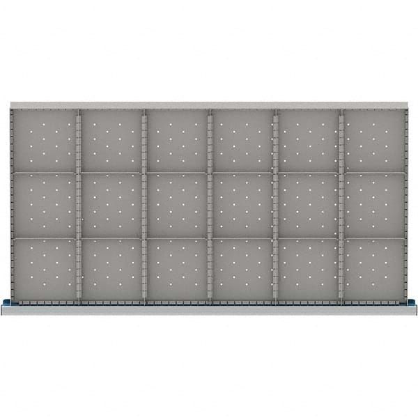 LISTA - 18-Compartment Drawer Divider Layout for 3.15" High Drawers - Americas Industrial Supply