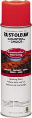 Rust-Oleum - 15 fl oz Orange Marking Paint - Water-Based Formula - Americas Industrial Supply