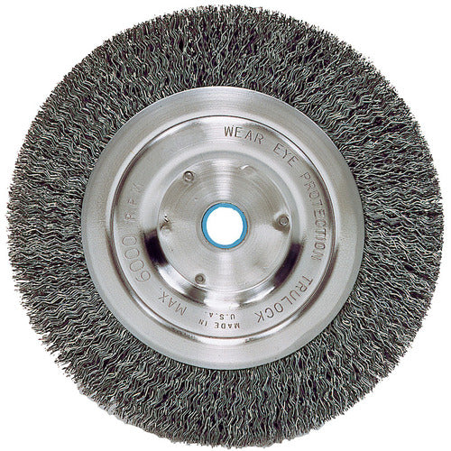 Vortec Pro 6″ Crimped Wire Wheel, .014″ Steel Fill, Narrow Face, 5/8″-1/2″ Arbor Hole - Americas Industrial Supply