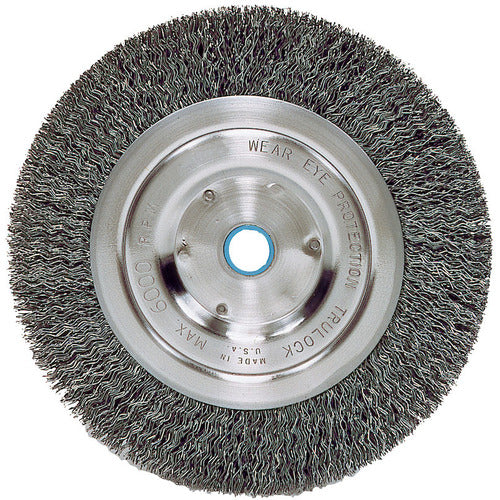 Vortec Pro 6″ Crimped Wire Wheel, .014″ Steel Fill, Medium Face, 5/8″-1/2″ Arbor Hole - Americas Industrial Supply