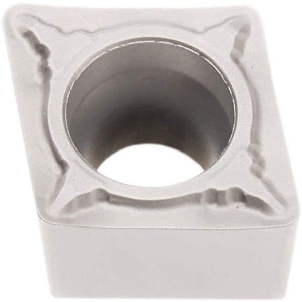 Seco - CCMT32.51W F1 Grade TP2501 Carbide Turning Insert - Al2O3 Finish, 80° Diamond, 3/8" Inscr Circle, 5/32" Thick, 1/64" Corner Radius - Americas Industrial Supply