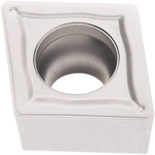 Seco - CCMT431 M3 Grade TP2501 Carbide Turning Insert - Al2O3 Finish, 80° Diamond, 1/2" Inscr Circle, 3/16" Thick, 1/64" Corner Radius - Americas Industrial Supply