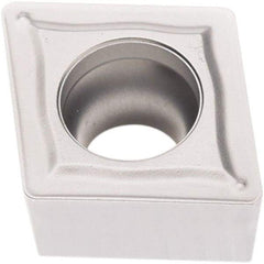 Seco - CCMT431 M3 Grade TP2501 Carbide Turning Insert - Al2O3 Finish, 80° Diamond, 1/2" Inscr Circle, 3/16" Thick, 1/64" Corner Radius - Americas Industrial Supply