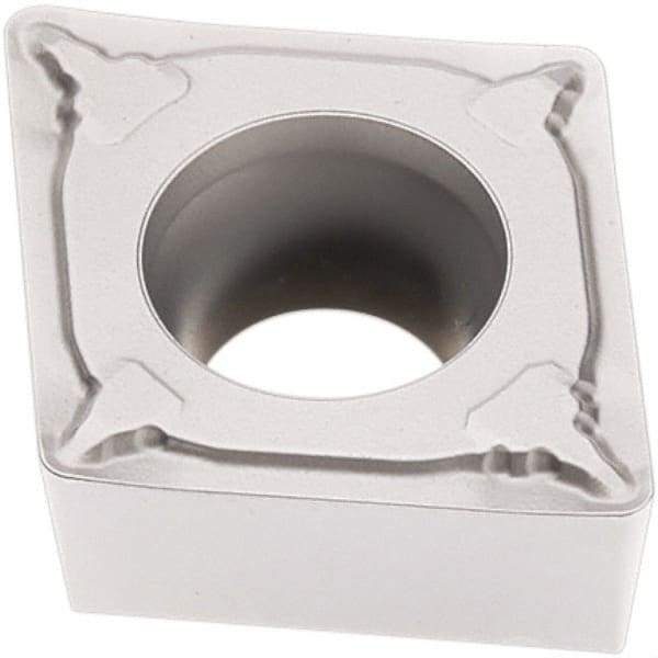 Seco - CCMT432 F1 Grade TP2501 Carbide Turning Insert - Al2O3 Finish, 80° Diamond, 1/2" Inscr Circle, 3/16" Thick, 1/32" Corner Radius - Americas Industrial Supply