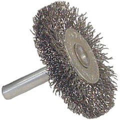 Vortec Pro 2″ Crimped Wire Wheel, .014″ Steel Fill, 1/4″ Stem - Americas Industrial Supply