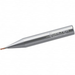 Walter-Prototyp - 1mm Diam, 0.8mm LOC, 2 Flute Solid Carbide Ball End Mill - TiAlSiN Finish, Single End, 45mm OAL, 6mm Shank Diam, Spiral Flute - Americas Industrial Supply