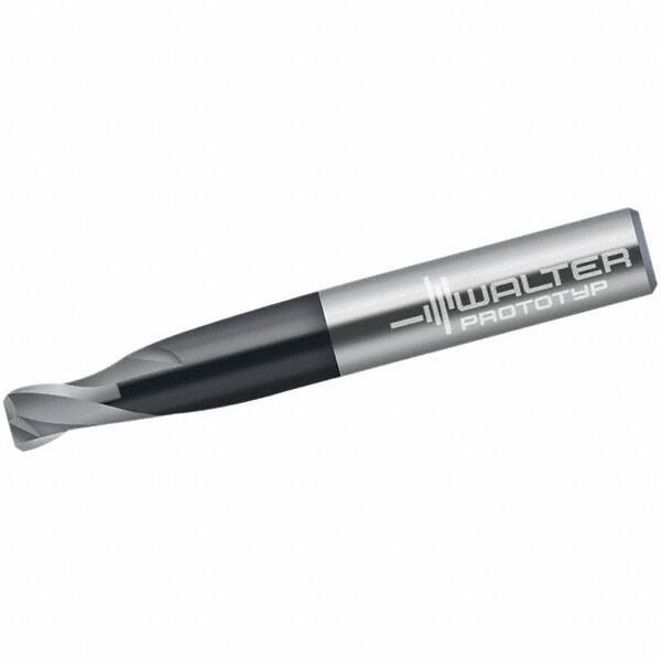 Walter-Prototyp - 3mm, 2 Flute, Single End, Solid Carbide, 0.5mm Corner Radius End Mill - 57mm OAL, 30° Helix, Right Hand Flute, 3mm LOC, Right Hand Cut, 19mm Extended Reach - Americas Industrial Supply