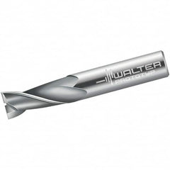 Walter-Prototyp - 11mm, 22mm LOC, 12mm Shank Diam, 83mm OAL, 2 Flute, Solid Carbide Square End Mill - Single End, Uncoated, Spiral Flute, 30° Helix, Centercutting, Right Hand Cut, Right Hand Flute - Americas Industrial Supply