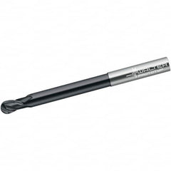 Walter-Prototyp - 6mm Diam, 6mm LOC, 4 Flute Solid Carbide Ball End Mill - Diamond Finish, Single End, 100mm OAL, 6mm Shank Diam, Spiral Flute - Americas Industrial Supply