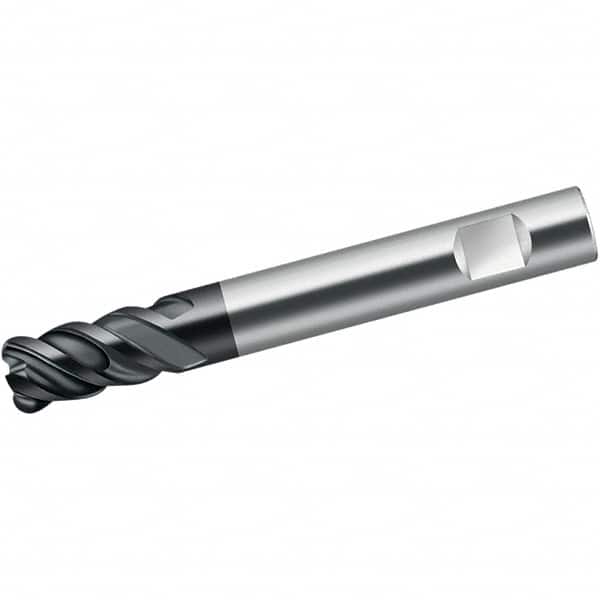Walter-Prototyp - 10mm, 4 Flute, Single End, Solid Carbide, 1mm Corner Radius End Mill - 72mm OAL, 50° Helix, Right Hand Flute, 22mm LOC, Right Hand Cut - Americas Industrial Supply