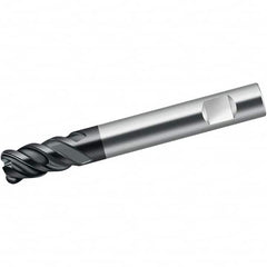 Walter-Prototyp - 10mm, 4 Flute, Single End, Solid Carbide, 1mm Corner Radius End Mill - 72mm OAL, 50° Helix, Right Hand Flute, 22mm LOC, Right Hand Cut - Americas Industrial Supply