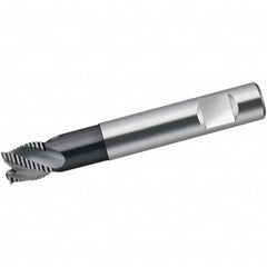 Walter-Prototyp - 10mm Diam, 11mm LOC, 4 Flute Solid Carbide 0.4mm Corner Radius Roughing End Mill - TiAlN Finish, 66mm OAL, 10mm Shank Diam, Single End, Extended Reach, 40° Helix - Americas Industrial Supply