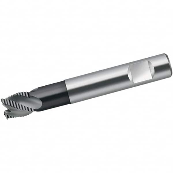 Walter-Prototyp - 8mm Diam, 9mm LOC, 4 Flute Solid Carbide 0.4mm Corner Radius Roughing End Mill - TiAlN Finish, 58mm OAL, 8mm Shank Diam, Single End, Extended Reach, 40° Helix - Americas Industrial Supply