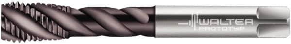 Walter-Prototyp - 1/2-20 UNF 4 Flute 2B Modified Bottoming Spiral Flute Tap - Powdered Metal, Hardlube Finish, 100mm OAL, Right Hand Flute, Right Hand Thread, Series EP2356302 - Americas Industrial Supply
