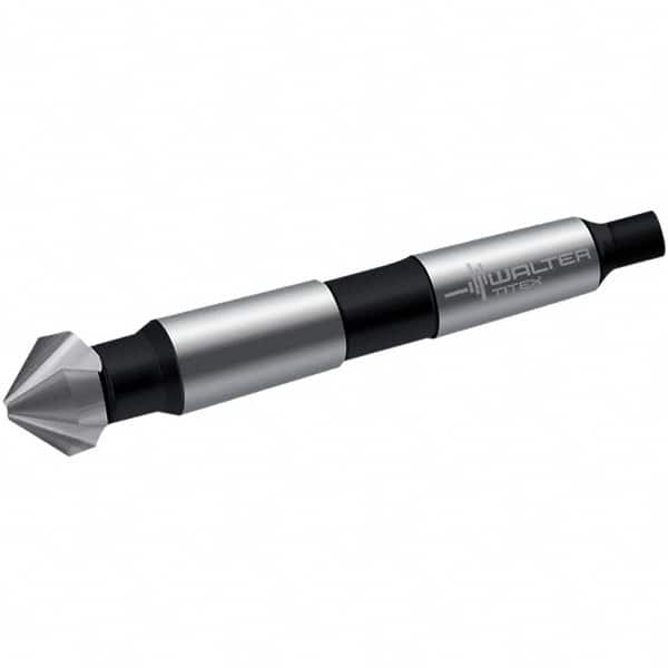 Walter-Titex - 26mm Head Diam, 3 Flute 90° High Speed Steel Countersink - Bright Finish, 106mm OAL, Single End, Morse Taper Shank, Right Hand Cut - Americas Industrial Supply