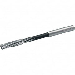 Walter-Titex - 10.8mm Cobalt 6 Flute Chucking Reamer - Spiral Flute, 10mm Straight Shank, 41mm Flute Length, 142mm OAL - Americas Industrial Supply